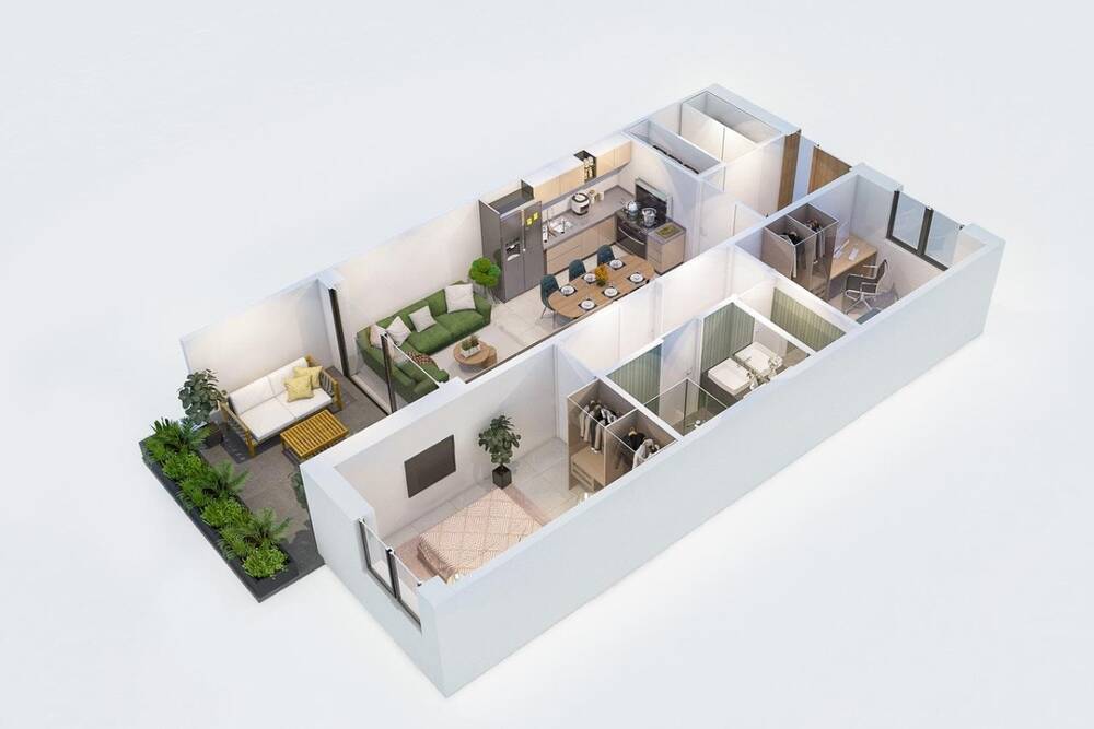 Appartement te  koop in Montaigu-Zichem 3270 222000.00€ 2 slaapkamers 76.00m² - Zoekertje 1266756
