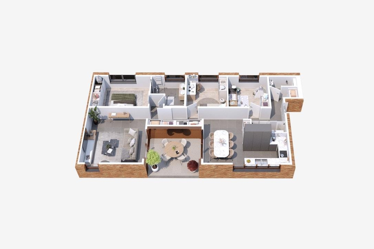 Appartement te  koop in Haacht 3150 385000.00€ 3 slaapkamers 113.00m² - Zoekertje 1236990