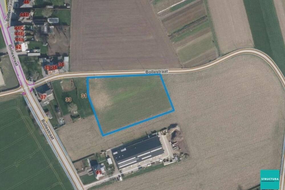 Terrain à bâtir à vendre à Brussegem 1785 448000.00€  chambres m² - Annonce 1243075