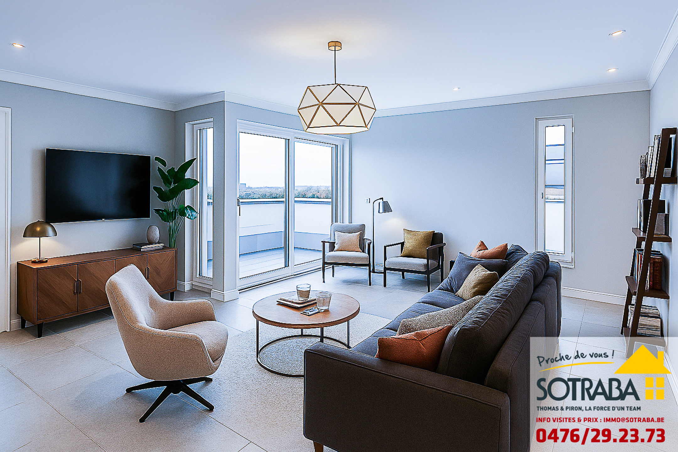 Penthouse te  koop in Tubeke 1480 444949.00€ 3 slaapkamers 133.00m² - Zoekertje 31391