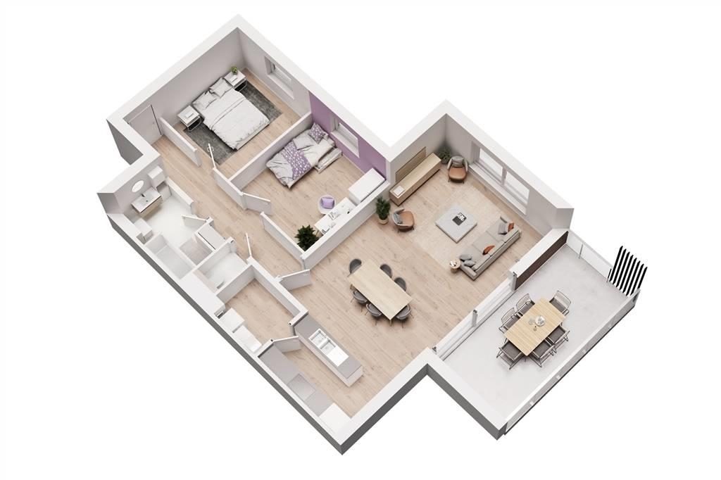 Appartement te  koop in Orp-le-Grand 1350 298050.00€ 2 slaapkamers 99.00m² - Zoekertje 1295269