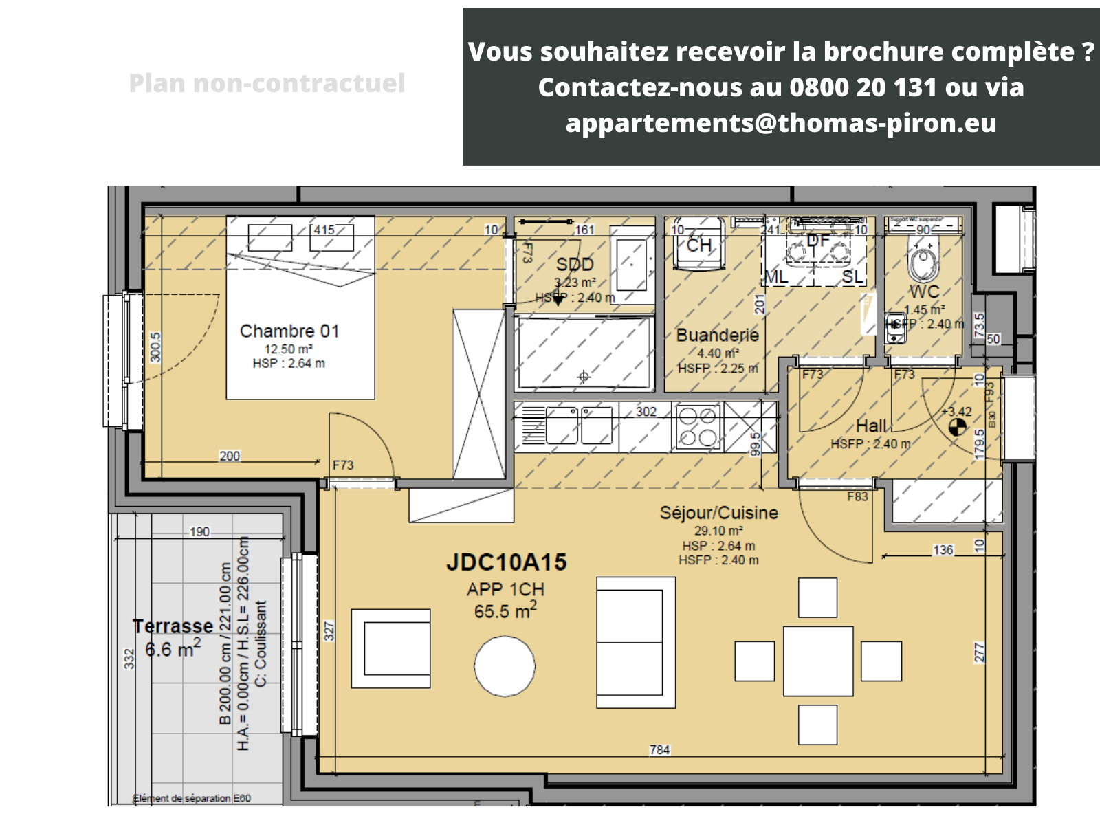 Appartement à vendre à Louvain-la-Neuve 1348 320000.00€ 1 chambres 66.00m² - Annonce 1309267