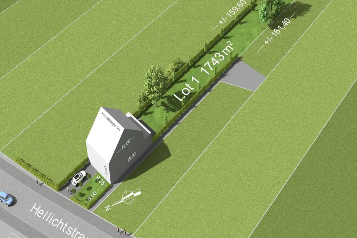 Bouwgrond te  koop in Rotselaar 3110 250000.00€  slaapkamers m² - Zoekertje 49971