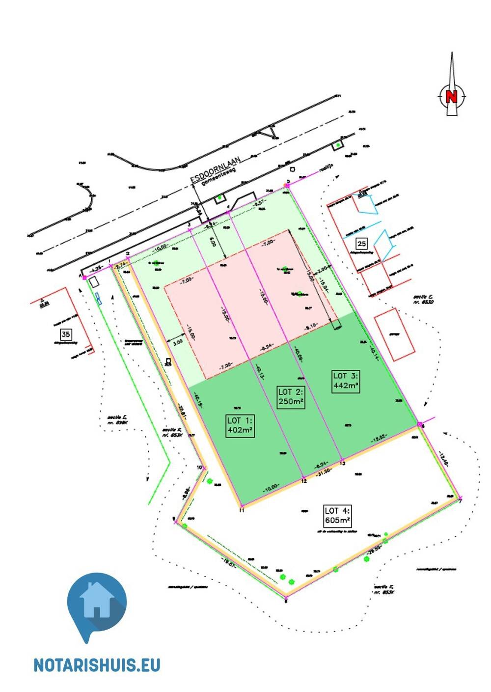 Grond te koop in Sint-Pieters-Leeuw 1600 180000.00€ slaapkamers m² - Zoekertje 55487