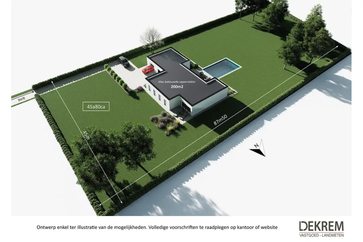 Grond te  koop in Keerbergen 3140 349000.00€  slaapkamers m² - Zoekertje 242225