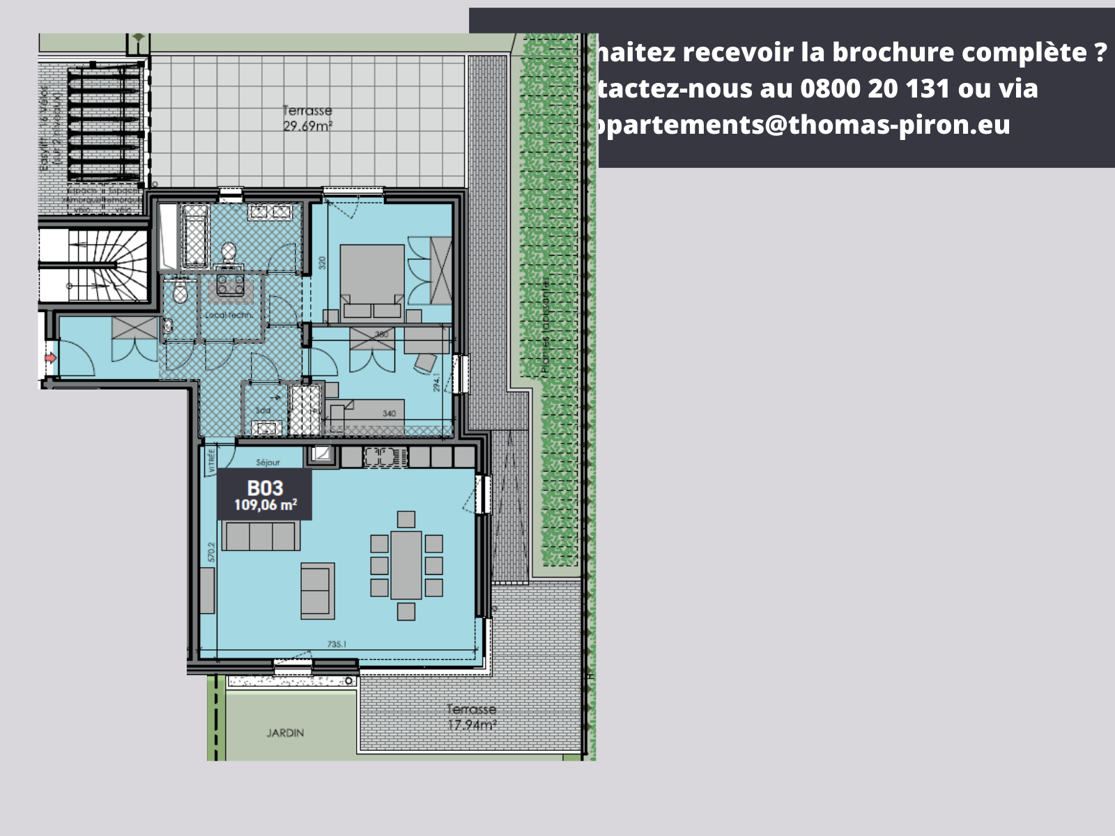 Appartement à vendre à Nivelles 1400 435000.00€ 2 chambres 109.06m² - Annonce 366586