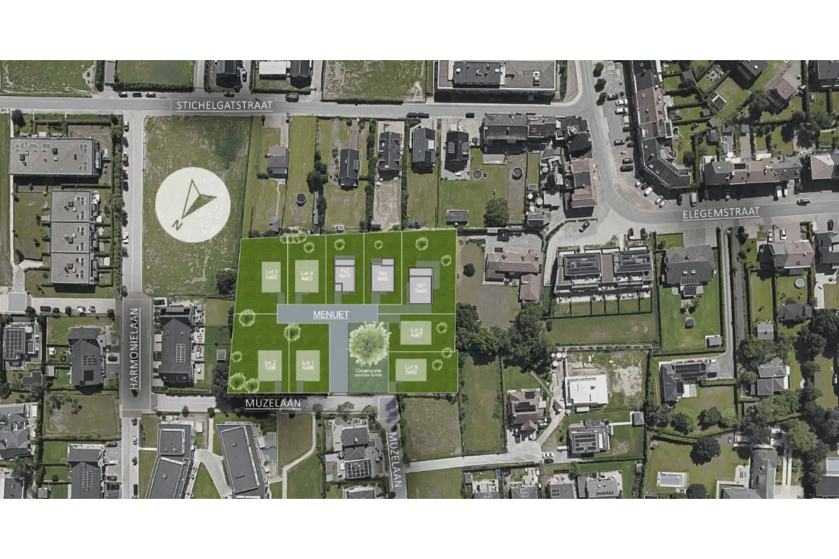 Grond te  koop in Dilbeek 1700 294500.00€  slaapkamers m² - Zoekertje 397400