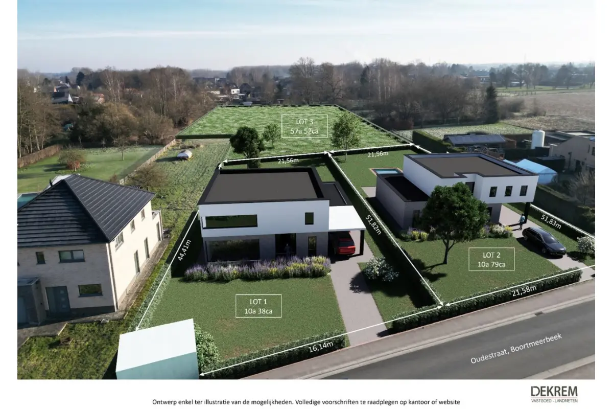 Terrain à bâtir à vendre à Boortmeerbeek 3190 325000.00€  chambres m² - Annonce 398667