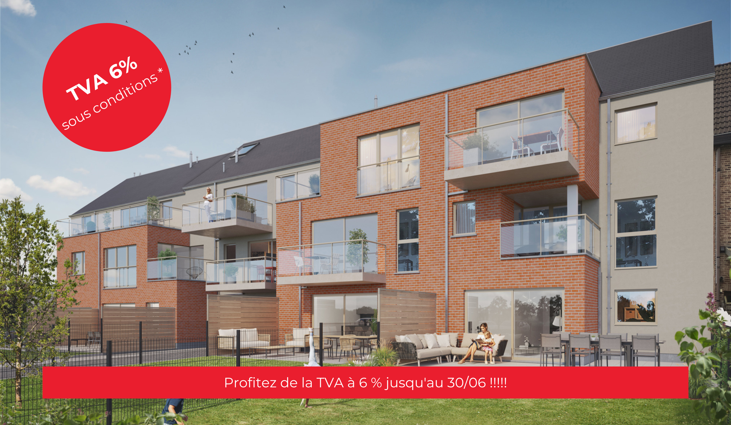 Appartement te koop in Waver 1300 440000.00€ 3 slaapkamers 97.09m² - Zoekertje 414601