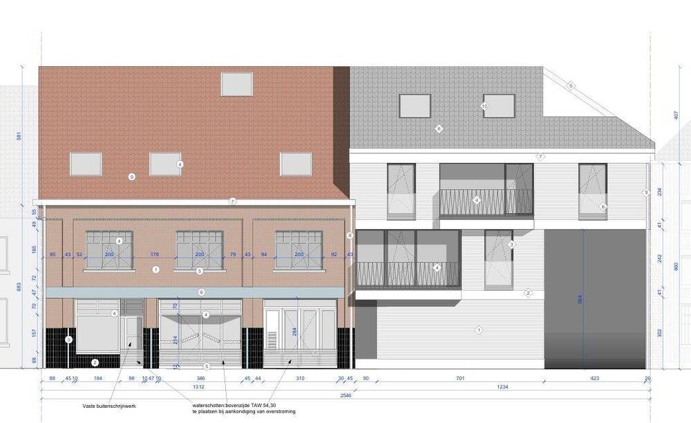 Immeuble de rapport - Immeuble à appartement à vendre à Hoegaarden 3320 700000.00€ chambres m² - Annonce 439301