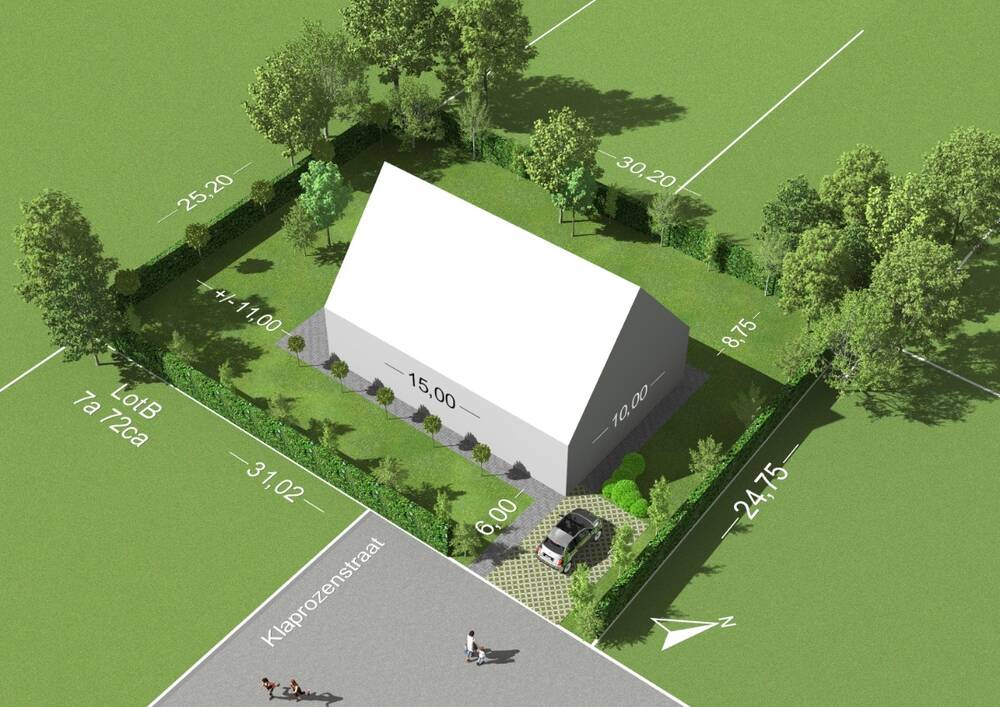 Terrain à bâtir à vendre à Grimbergen 1850 349000.00€ chambres m² - Annonce 450045
