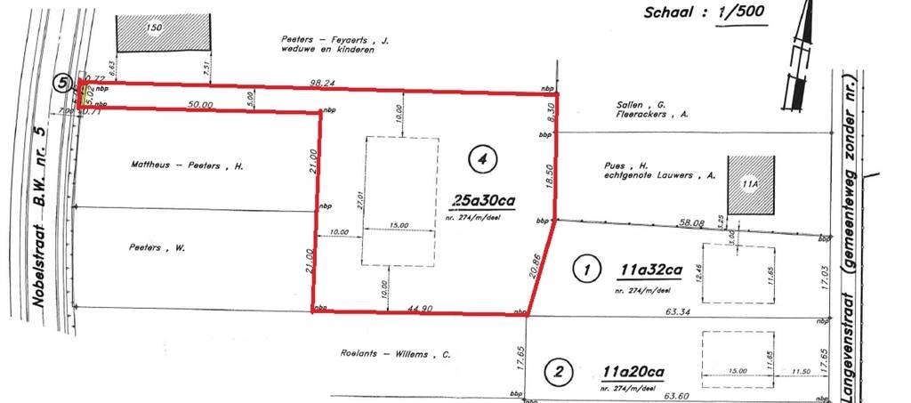 Terrain à vendre à Baal 3128 249000.00€  chambres m² - Annonce 456541