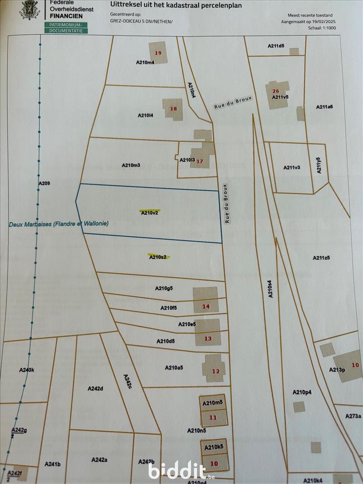 Terrain à vendre à Nethen 1390 109000.00€ chambres m² - Annonce 477493