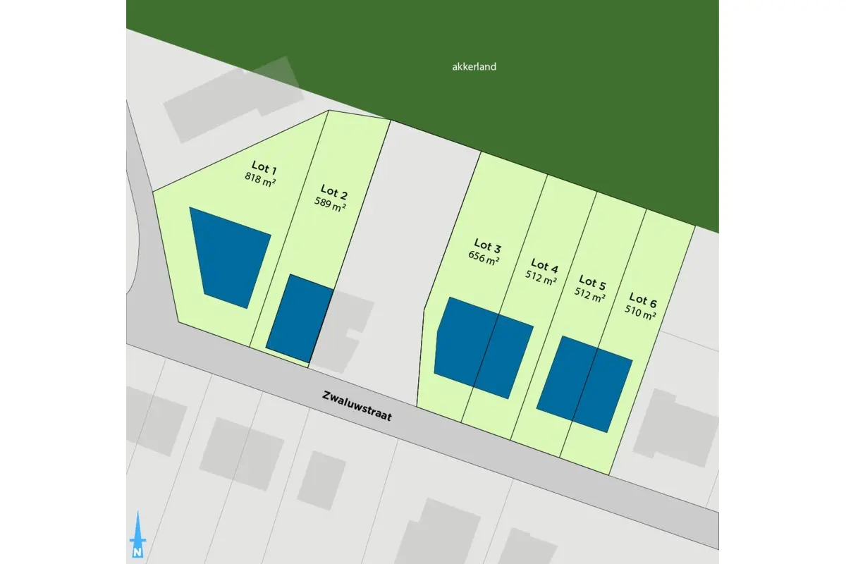 Bouwgrond te  koop in Malderen 1840 227500.00€  slaapkamers m² - Zoekertje 514323