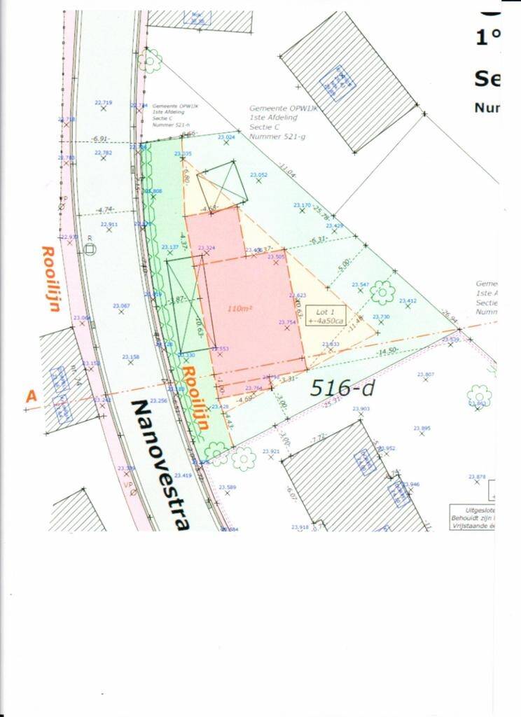 Grond te in Opwijk 1745 185000.00€ slaapkamers m² - Zoekertje 519238