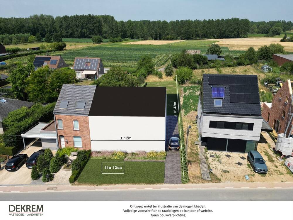 Bouwgrond te  koop in Wespelaar 3150 240000.00€  slaapkamers m² - Zoekertje 523001