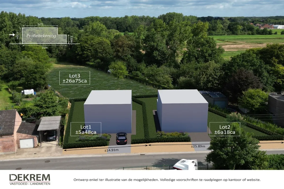 Terrain à vendre à Wespelaar 3150 250000.00€  chambres m² - Annonce 555017