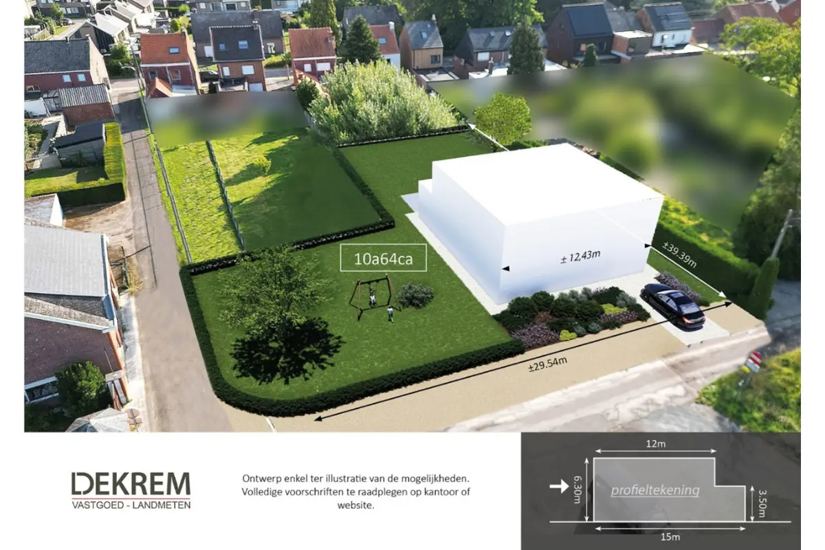 Grond te  koop in Tildonk 3150 275000.00€  slaapkamers m² - Zoekertje 558631