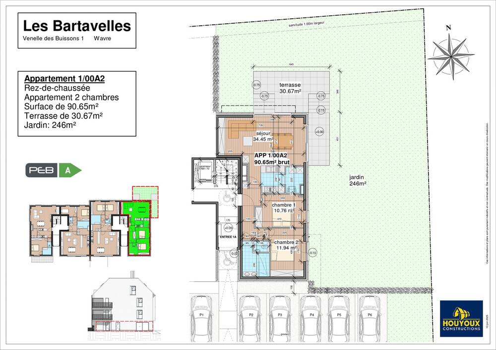 Appartement à vendre à Wavre 1300 410000.00€ 2 chambres 90.65m² - Annonce 566580