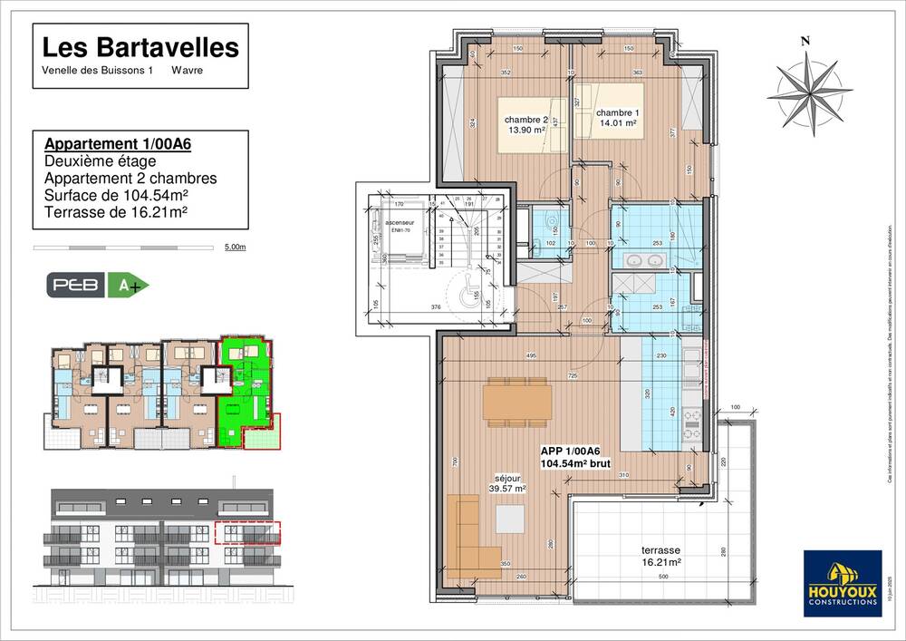 Appartement à vendre à Wavre 1300 470000.00€ 2 chambres 104.54m² - Annonce 566567