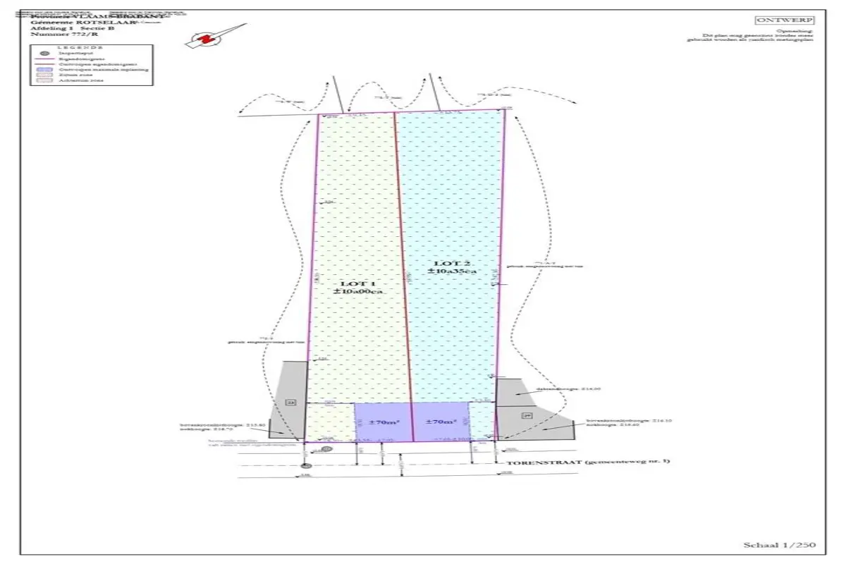 Terrain à bâtir à vendre à Rotselaar 3110 195000.00€  chambres m² - Annonce 570335