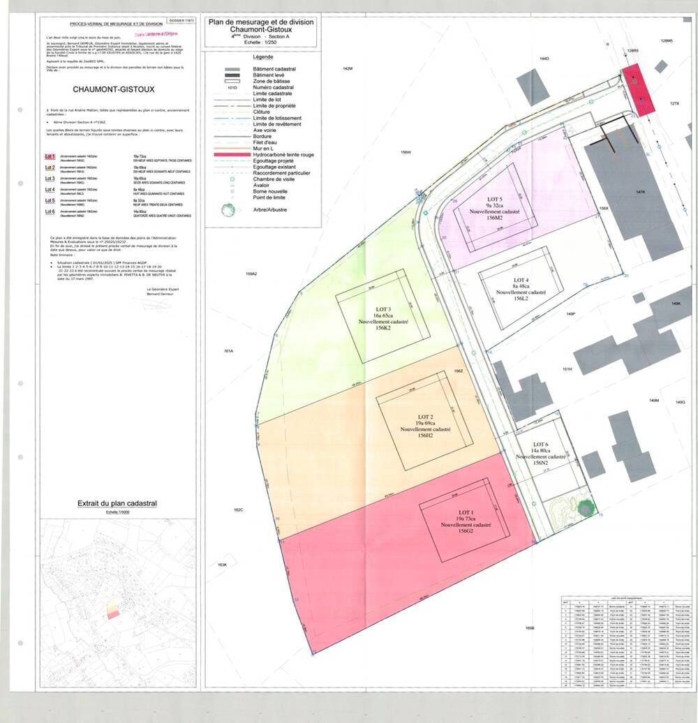 Terrain à vendre à Chaumont-Gistoux 1325 224900.00€ chambres m² - Annonce 586818