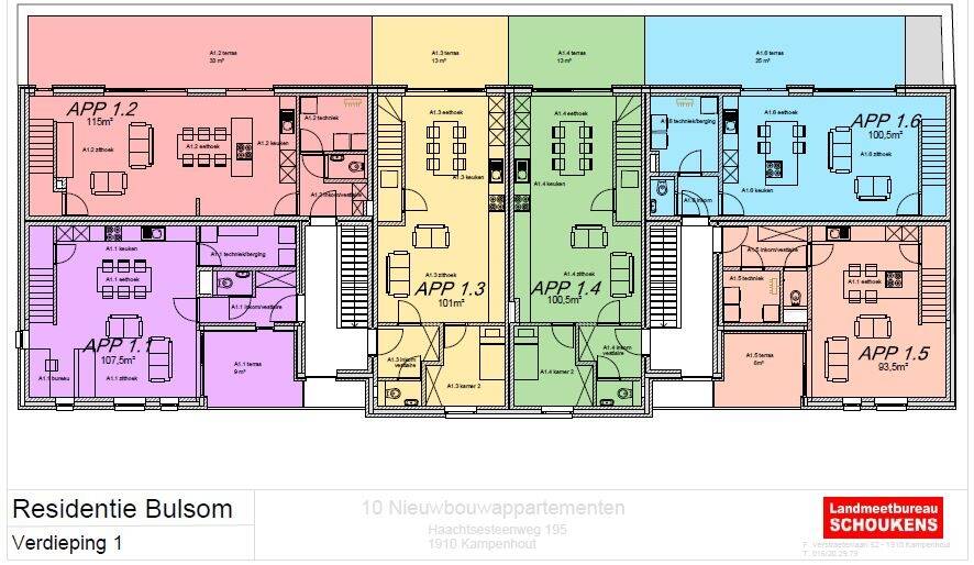 Duplex te  koop in Kampenhout 1910 0.00€ 2 slaapkamers m² - Zoekertje 589150
