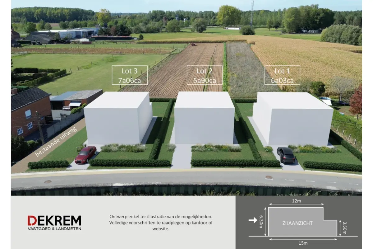 Grond te  koop in Werchter 3118 239000.00€  slaapkamers m² - Zoekertje 594728