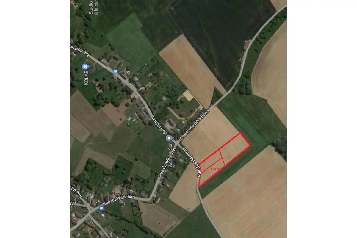 Terrain à vendre à Walhain 1457 275000.00€  chambres m² - Annonce 609580