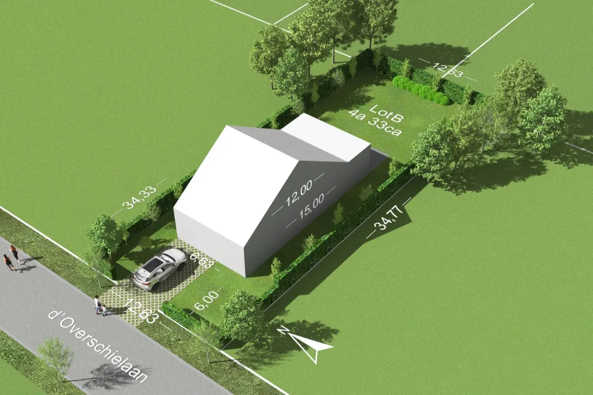 Grond te  koop in Grimbergen 1850 275000.00€  slaapkamers m² - Zoekertje 617712