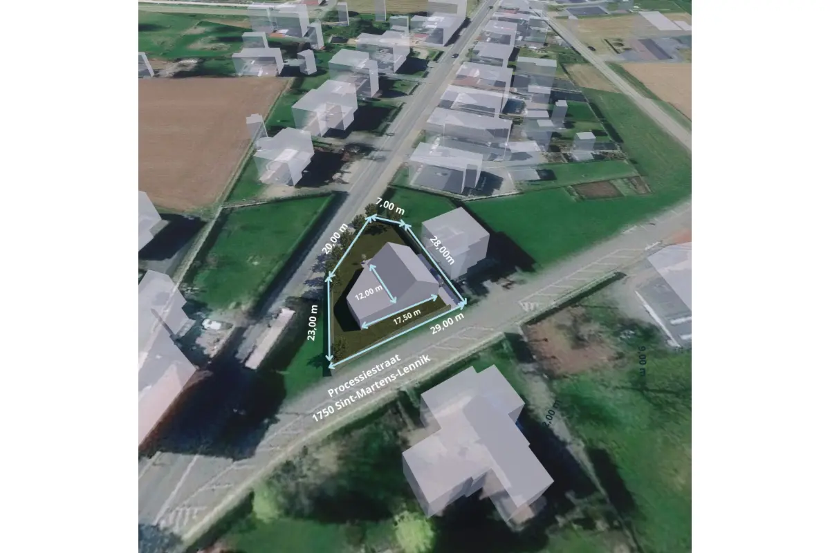 Terrain à vendre à Lennik 1750 225000.00€  chambres m² - Annonce 629975