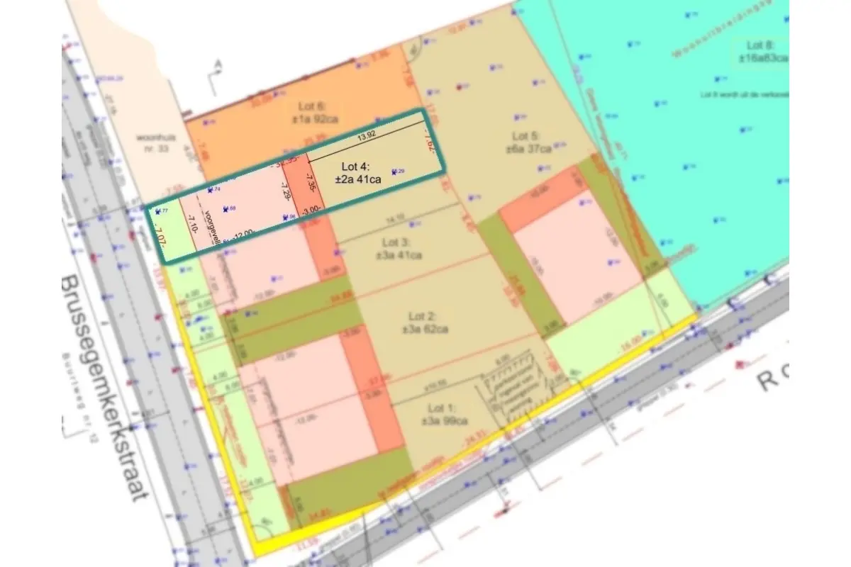 Terrain à bâtir à vendre à Brussegem 1785 169000.00€  chambres m² - Annonce 630294