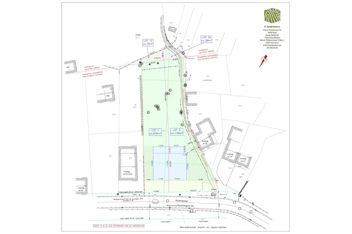 Terrain à vendre à Hekelgem 1790 202250.00€  chambres m² - Annonce 635536