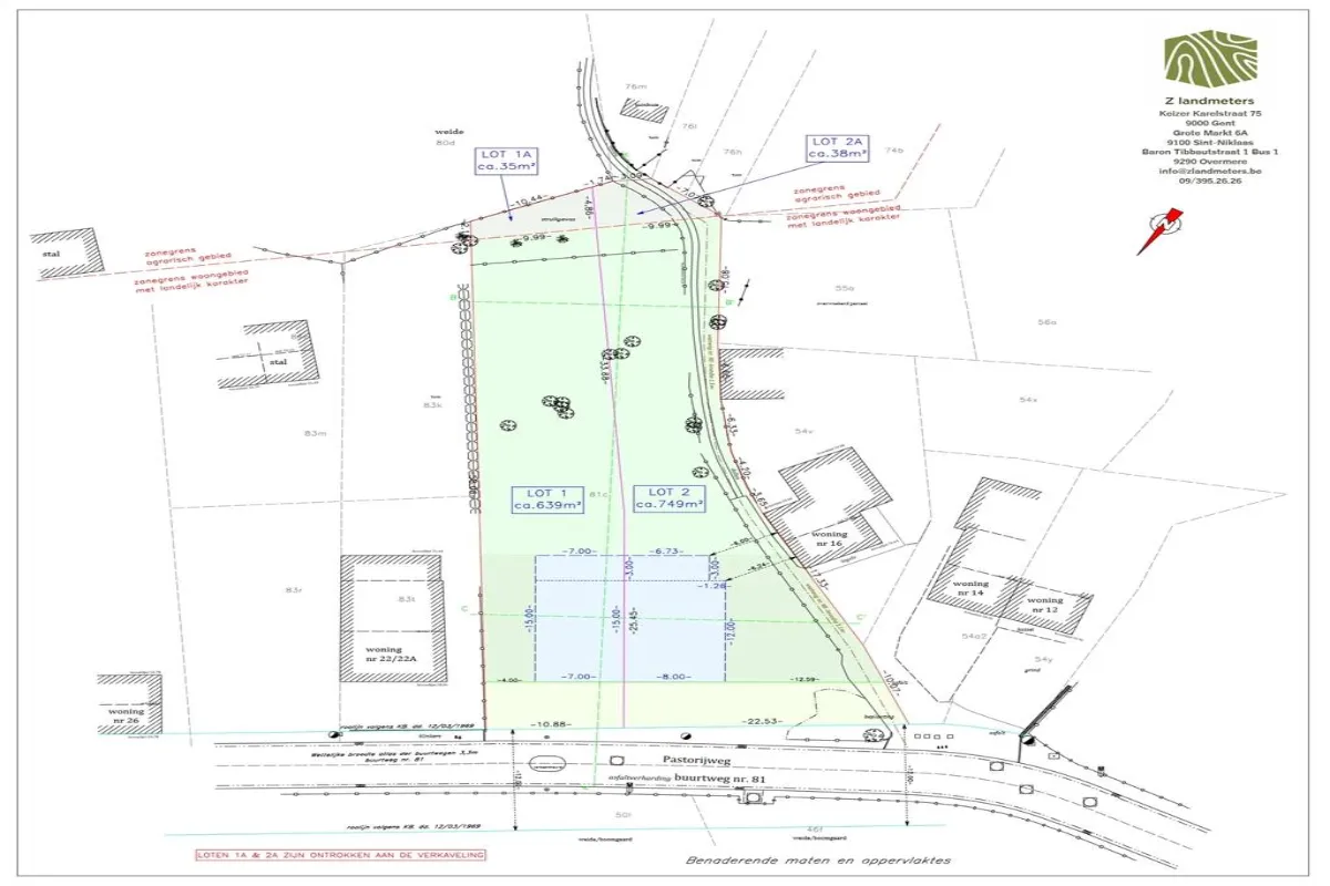 Terrain à vendre à Hekelgem 1790 202250.00€  chambres m² - Annonce 635536