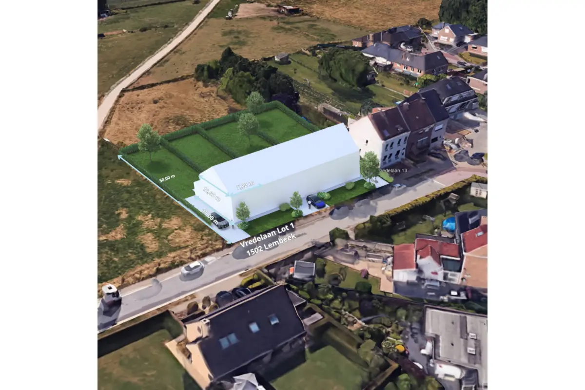 Terrain à bâtir à vendre à Lembeek 1502 195000.00€  chambres m² - Annonce 647341