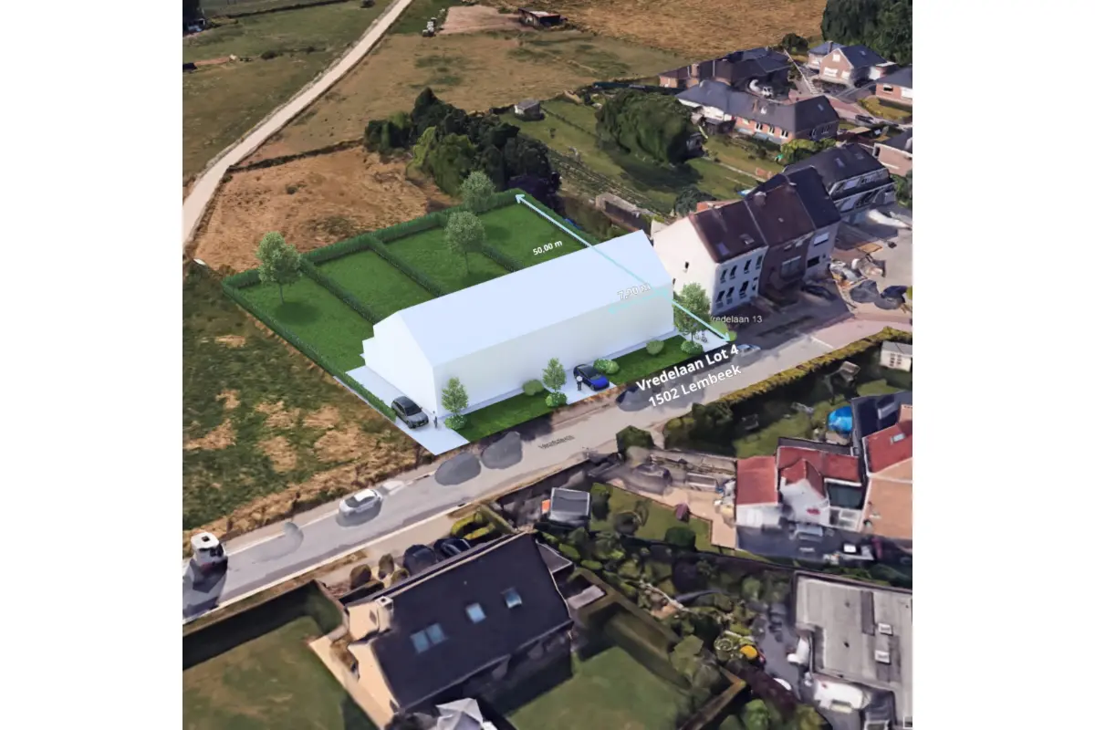 Terrain à bâtir à vendre à Lembeek 1502 195000.00€  chambres m² - Annonce 647340