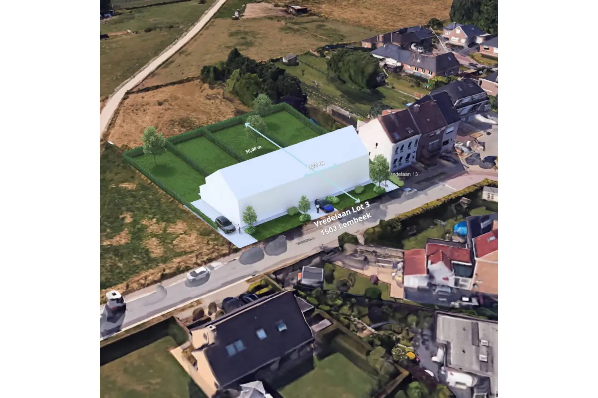 Terrain à bâtir à vendre à Lembeek 1502 170000.00€  chambres m² - Annonce 647339