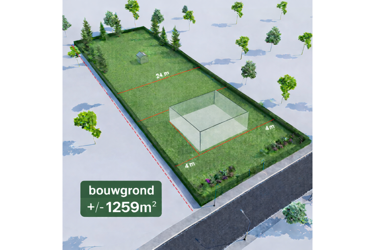 Grond te  koop in Overijse 3090 299000.00€  slaapkamers m² - Zoekertje 673669