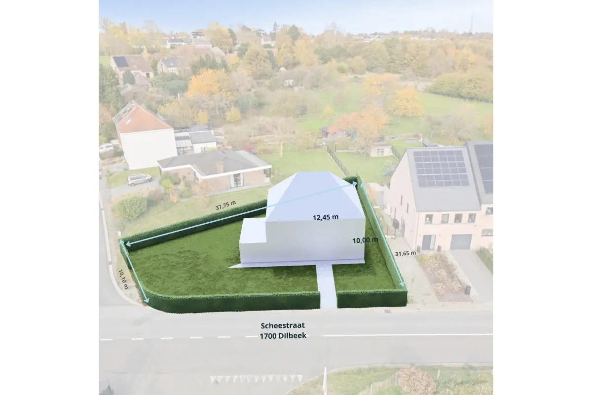 Terrain à bâtir à vendre à Schepdael 1703 225000.00€  chambres m² - Annonce 690938