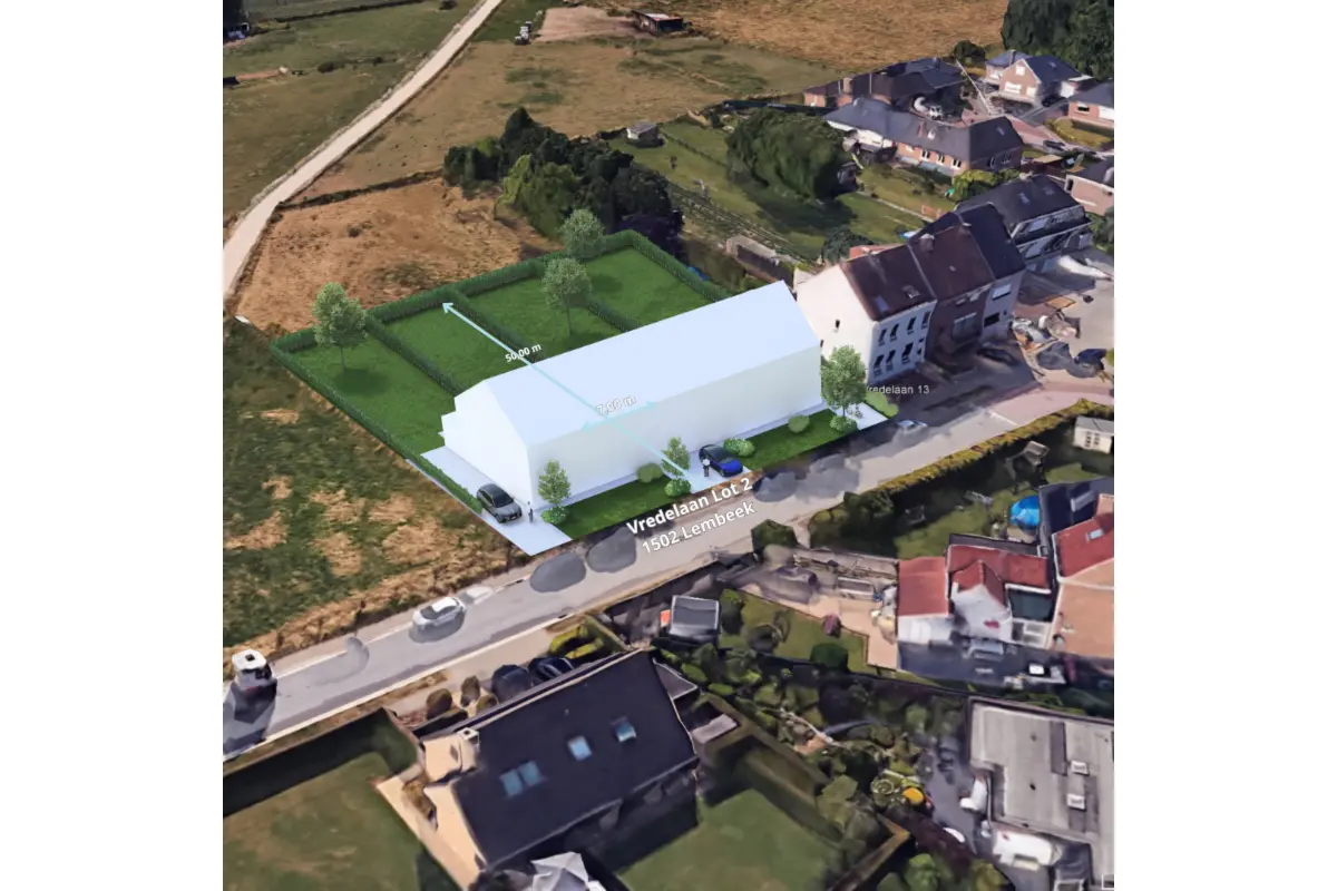 Terrain à vendre à Lembeek 1502 170000.00€  chambres m² - Annonce 698369