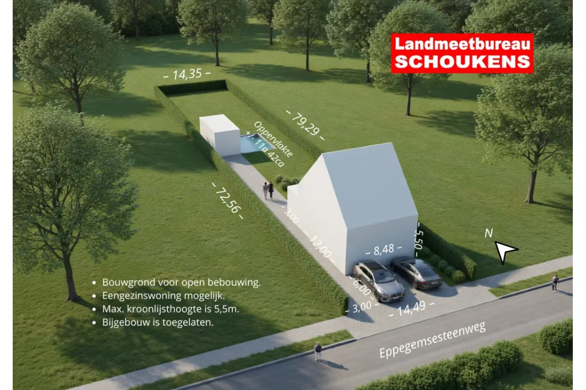 Terrain à vendre à Elewijt 1982 299000.00€  chambres m² - Annonce 727192