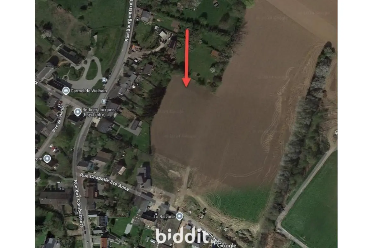 Terrain à vendre à Walhain 1457 7500.00€  chambres m² - Annonce 736483