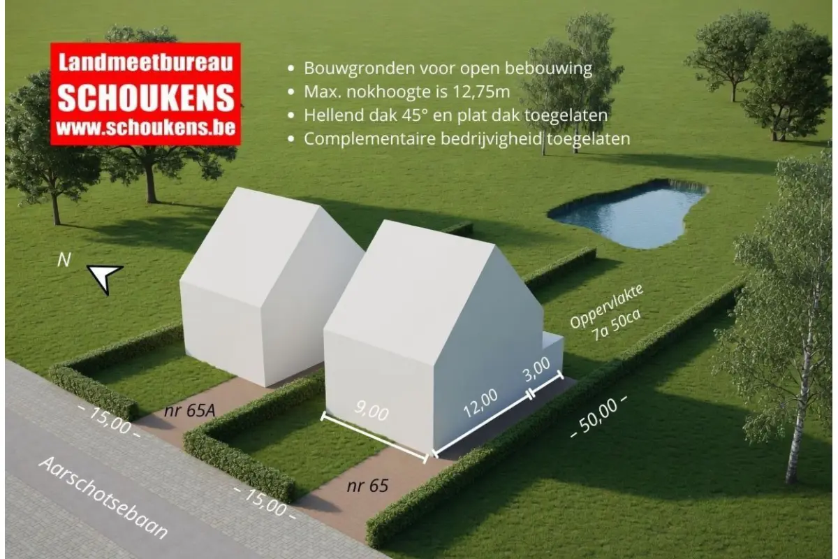 Terrain à vendre à Kampenhout 1910 260000.00€  chambres m² - Annonce 753223