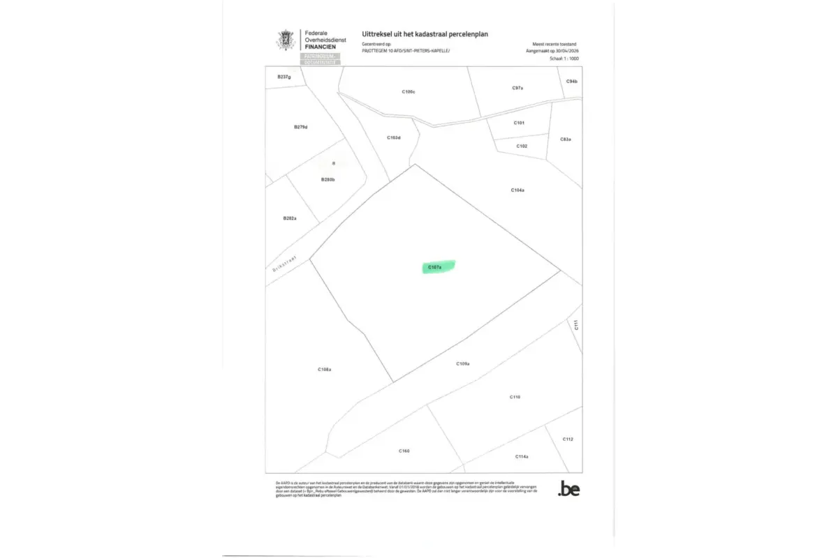 Terrain à vendre à Herne 1540 15000.00€  chambres m² - Annonce 755121