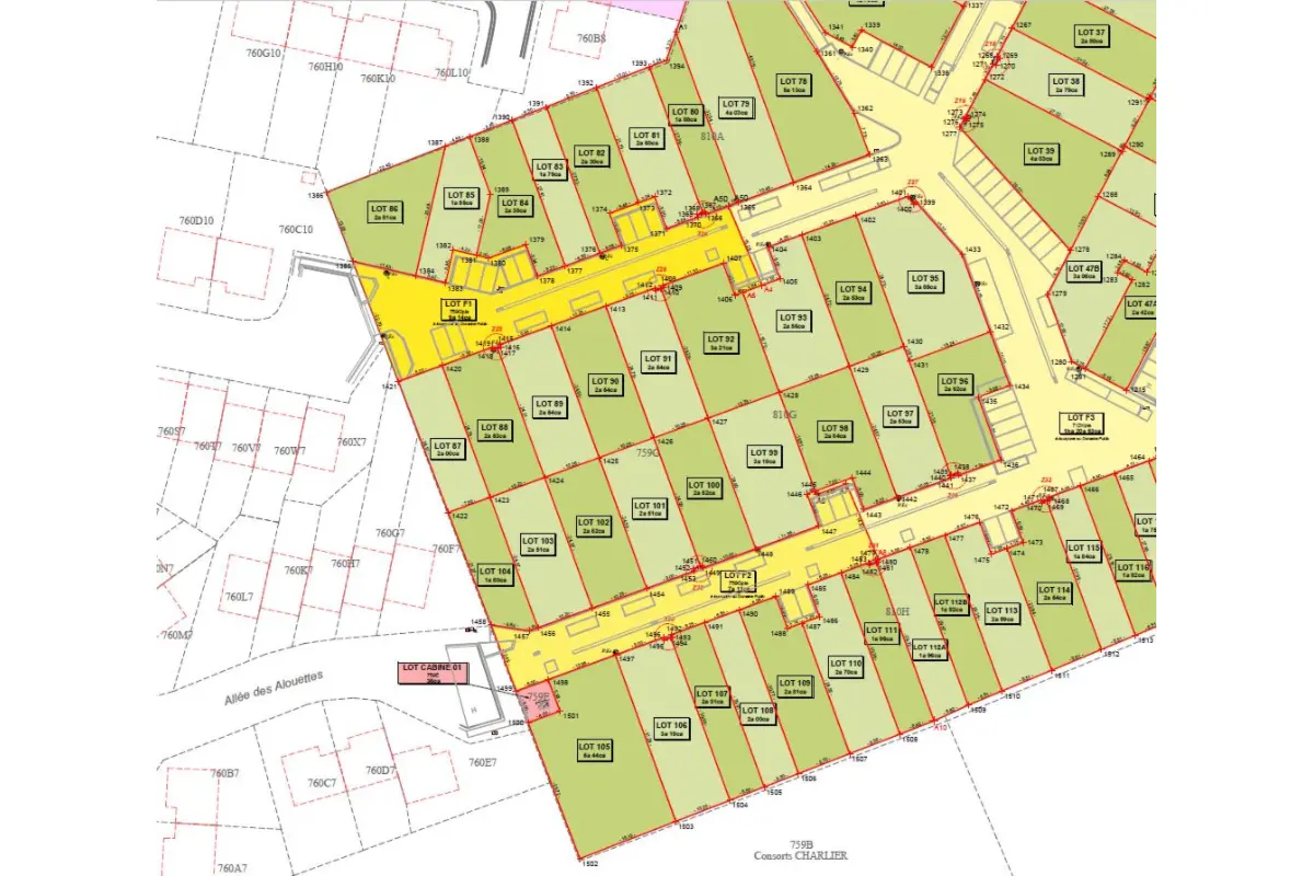 Grond te  koop in Nijvel 1400 41444.00€  slaapkamers m² - Zoekertje 754285