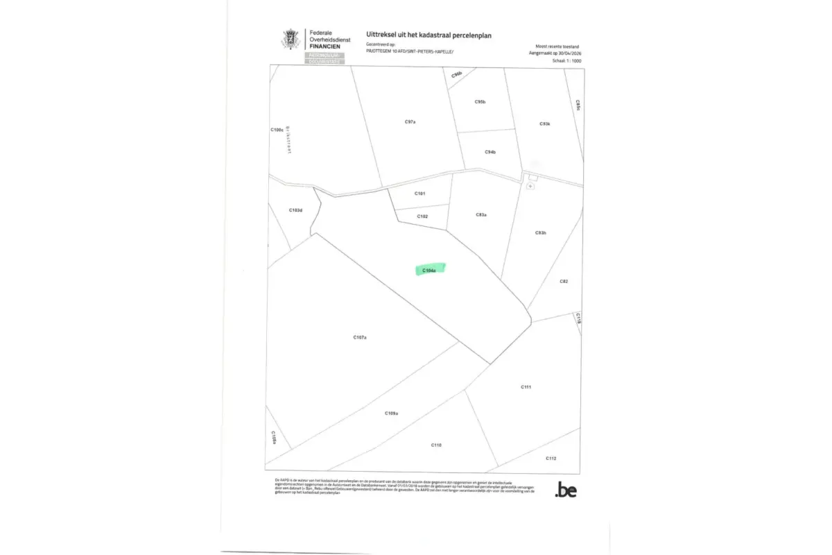Terrain à vendre à Herne 1540 10000.00€  chambres m² - Annonce 755094