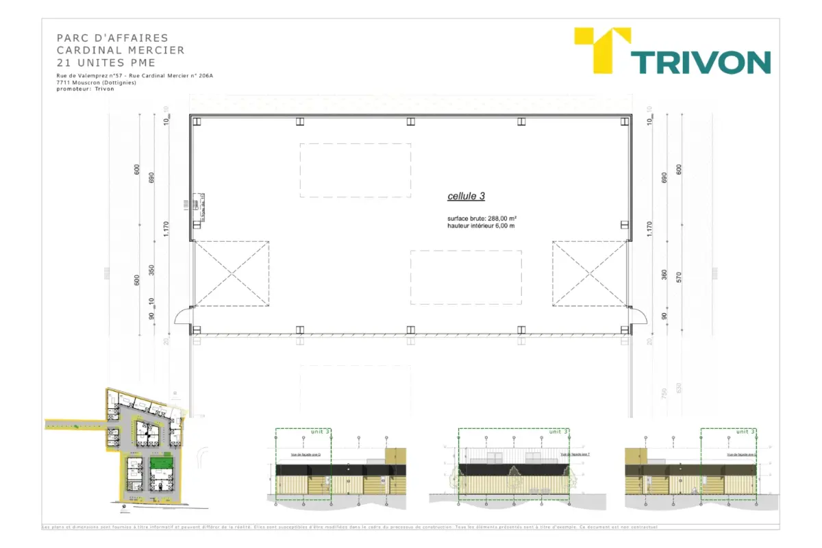 Commerce à  à Dottignies 7711 414000.00€  chambres 288.00m² - Annonce 755859