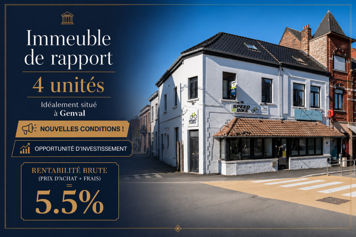 Immeuble mixte à vendre à Genval 1332 765000.00€ 4 chambres 330.00m² - Annonce 774706